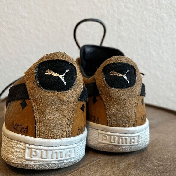 Puma x MCM Suede Leather Buckthorn Brown Sneakers Men's Size 6.5 - Picture 3 of 15